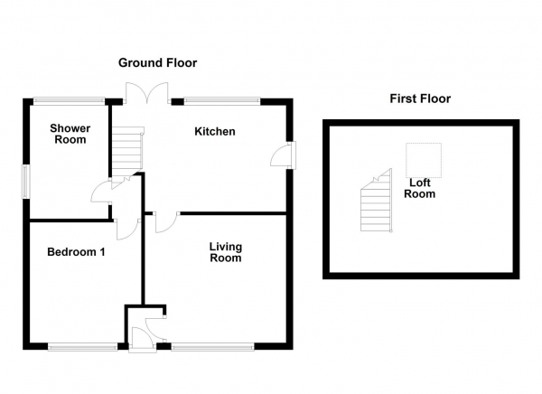 Floor Plan Image for 1 Bedroom Detached Bungalow for Sale in Heybeck Lane, Dewsbury