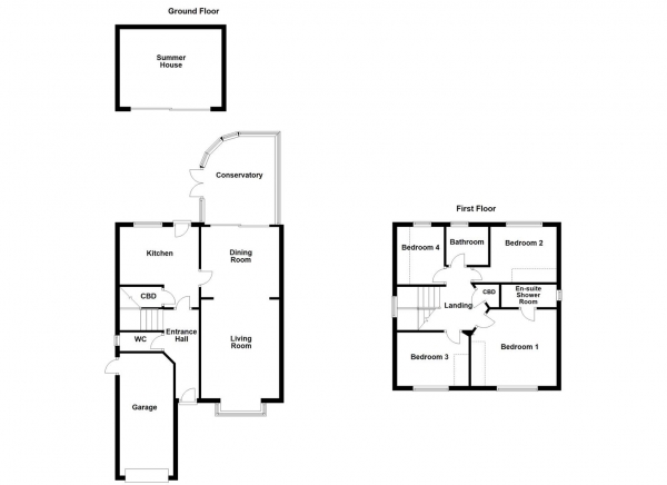 Floor Plan for 4 Bedroom Detached House for Sale in Infirmary Road, Dewsbury, WF13, 2JG - Offers Over &pound375,000