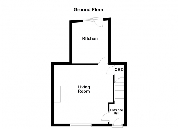 Floor Plan Image for 1 Bedroom Property for Sale in New Road, Middlestown, Wakefield