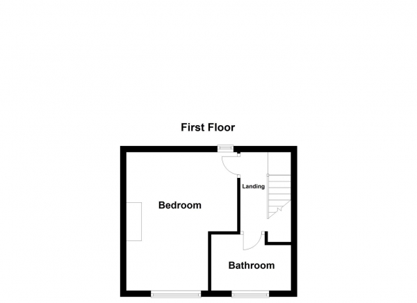 Floor Plan Image for 1 Bedroom Property for Sale in New Road, Middlestown, Wakefield