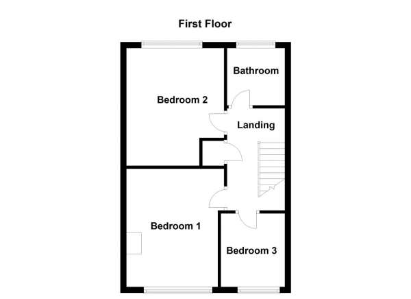 Floor Plan Image for 3 Bedroom Town House for Sale in Pickering Drive, Ossett