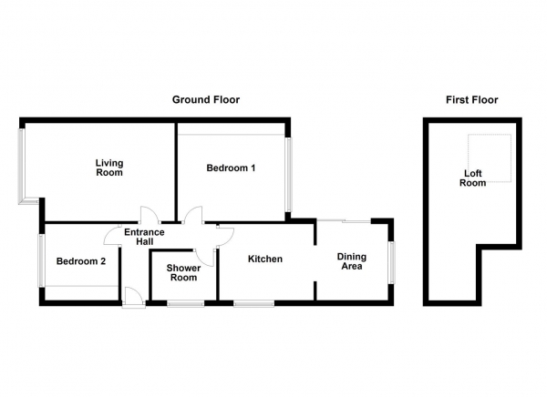 Floor Plan Image for 2 Bedroom Bungalow for Sale in Barmby Close, Ossett