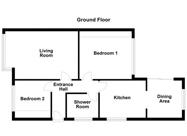 Floor Plan Image for 2 Bedroom Bungalow for Sale in Barmby Close, Ossett