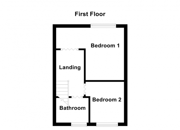 Floor Plan Image for 2 Bedroom Terraced House for Sale in Cross Ryecroft Street, Ossett