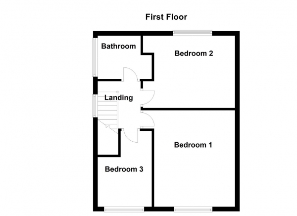 Floor Plan Image for 3 Bedroom Semi-Detached House for Sale in Savile Street, Emley, Huddersfield