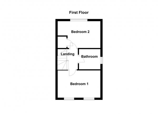 Floor Plan Image for 2 Bedroom Property for Sale in Pavilion Court, Chickenley, Dewsbury