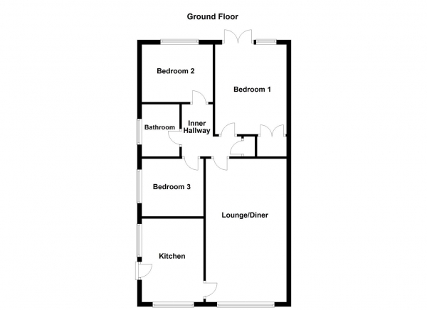 Floor Plan Image for 3 Bedroom Semi-Detached Bungalow for Sale in Towngate, Ossett