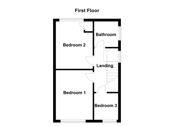 Floor Plan Image for 3 Bedroom Semi-Detached House for Sale in Crown Close, Dewsbury