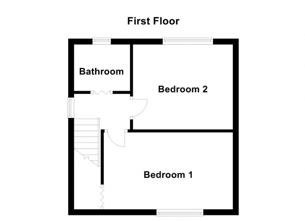 Floor Plan Image for 2 Bedroom Semi-Detached House for Sale in Dimplewells Road, Ossett