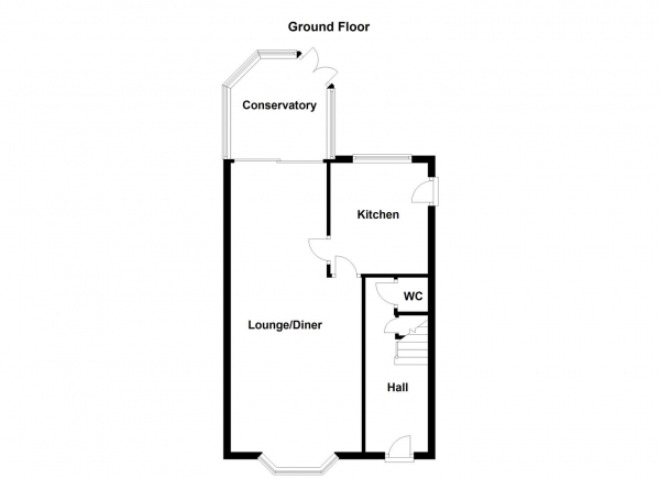 Floor Plan Image for 3 Bedroom Property for Sale in Queens Drive, Ossett