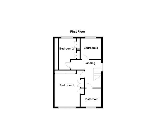 Floor Plan Image for 3 Bedroom Property for Sale in Queens Drive, Ossett