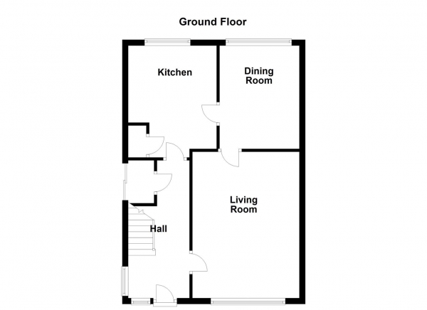 Floor Plan Image for 3 Bedroom Semi-Detached House for Sale in Kingsway Close, Ossett