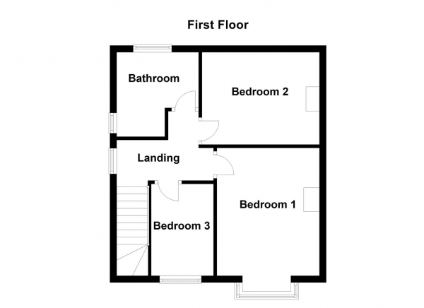 Floor Plan Image for 3 Bedroom Property for Sale in Cromwell Place, Ossett