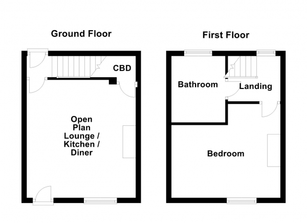 Floor Plan Image for 1 Bedroom Terraced House for Sale in Dale Street, Ossett