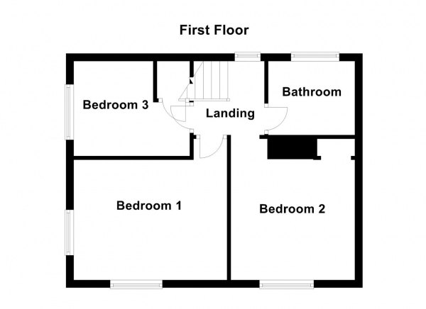 Floor Plan Image for 3 Bedroom Semi-Detached House for Sale in Doubting Road, Dewsbury