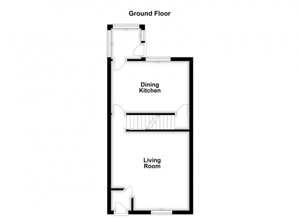 Floor Plan Image for 2 Bedroom Terraced House for Sale in Overthorpe Road, Dewsbury