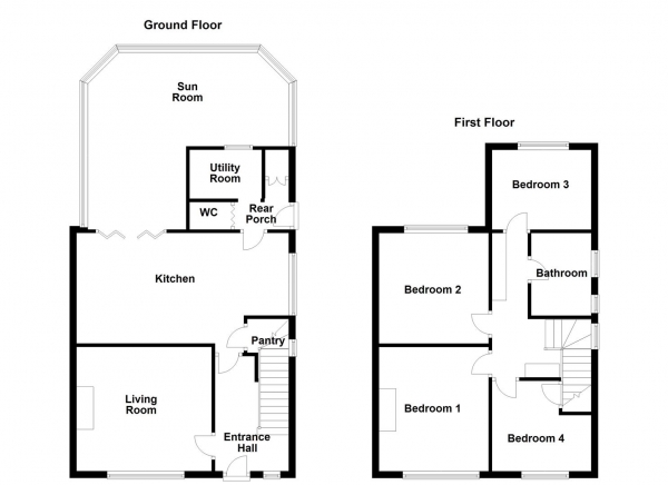 Floor Plan Image for 4 Bedroom Semi-Detached House for Sale in Swithenbank Avenue, Ossett