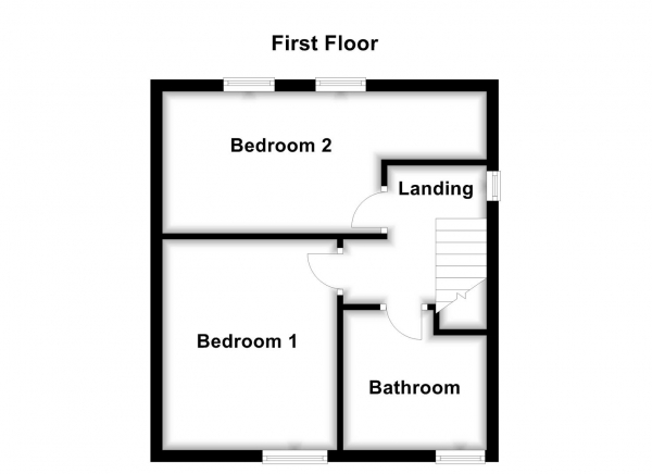 Floor Plan Image for 2 Bedroom End of Terrace House for Sale in Westfield Street, Ossett, WF5 8JE