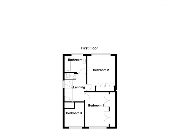 Floor Plan Image for 3 Bedroom Semi-Detached House for Sale in Pennine Road, Dewsbury