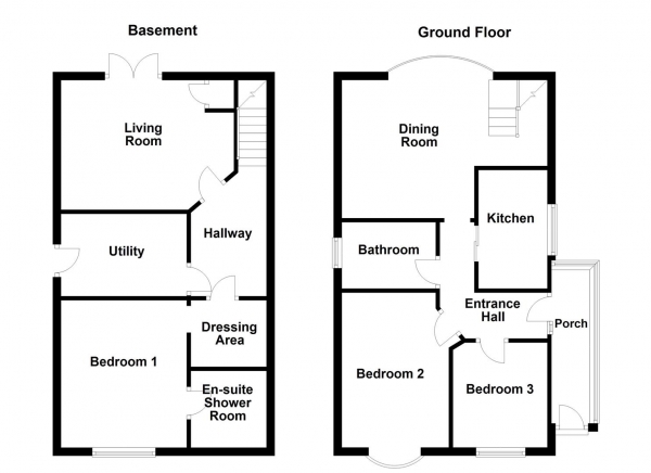 Floor Plan Image for 3 Bedroom Detached House for Sale in Ryecroft Street, Ossett