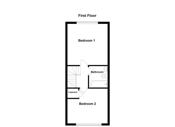 Floor Plan Image for 2 Bedroom Semi-Detached House for Sale in Windsor Road, Dewsbury