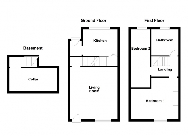 Floor Plan Image for 2 Bedroom Terraced House for Sale in Wakefield Road, Ossett