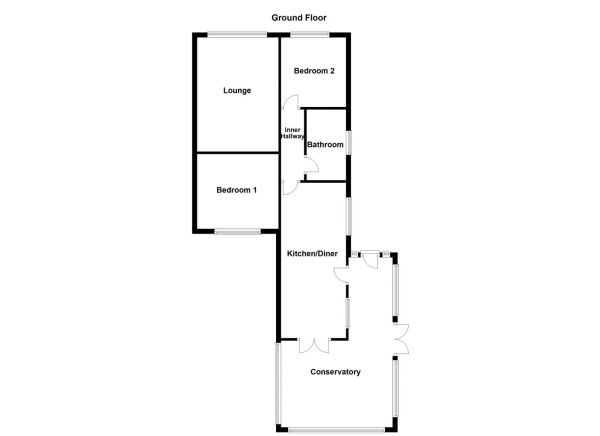 Floor Plan Image for 2 Bedroom Detached Bungalow for Sale in Barmby Close, Ossett