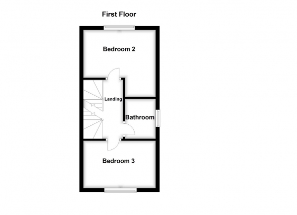 Floor Plan Image for 3 Bedroom Town House for Sale in Moorcroft, Ossett