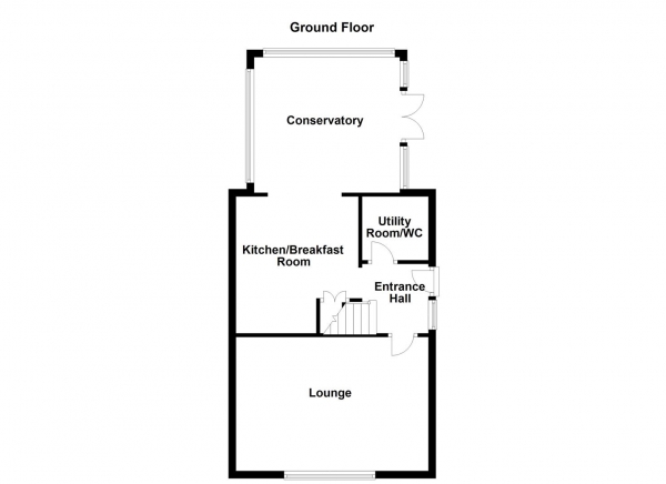 Floor Plan Image for 2 Bedroom Detached House for Sale in Frank Close, Dewsbury