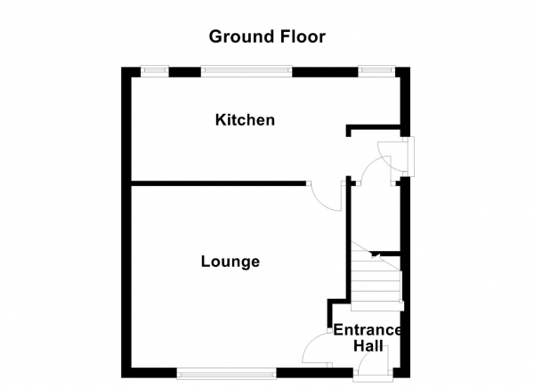 Floor Plan for 2 Bedroom Property for Sale in Bridle Lane, Ossett, WF5, 9PT -  &pound170,000