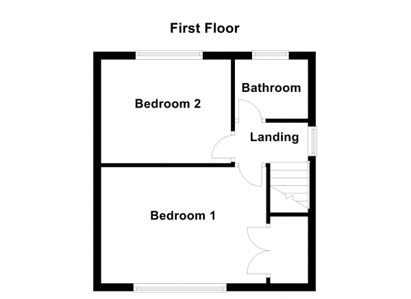 Floor Plan Image for 2 Bedroom Property for Sale in Bridle Lane, Ossett
