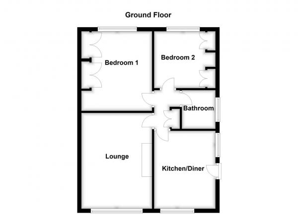 Floor Plan Image for 2 Bedroom Semi-Detached Bungalow for Sale in Netherton Lane, Netherton, Wakefield