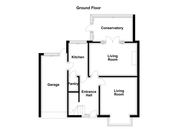 Floor Plan for 3 Bedroom Semi-Detached House for Sale in Ullswater Avenue, Dewsbury, WF12, 7PW - Guide Price &pound240,000