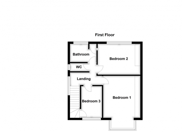 Floor Plan Image for 3 Bedroom Semi-Detached House for Sale in Ullswater Avenue, Dewsbury