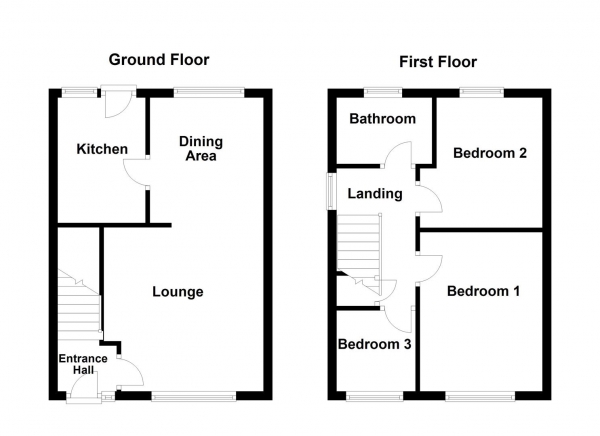 Floor Plan Image for 3 Bedroom Semi-Detached House for Sale in Manor Road, Ossett