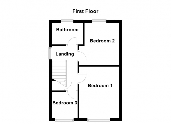 Floor Plan for 3 Bedroom Semi-Detached House for Sale in Manor Road, Ossett, WF5, 0LF -  &pound185,000