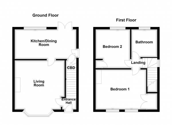 Floor Plan Image for 2 Bedroom Semi-Detached House for Sale in Highfield Road, Netherton, Wakefield