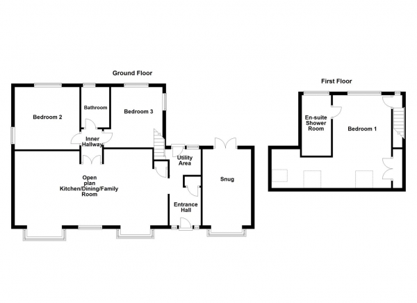 Floor Plan Image for 3 Bedroom Detached Bungalow for Sale in Briestfield Road, Thornhill, Dewsbury, Kirklee