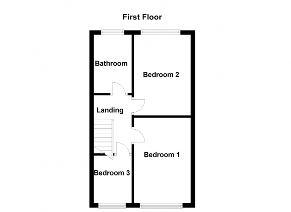 Floor Plan for 3 Bedroom Town House for Sale in Healey View, Ossett, WF5 8LX, WF5, 8LX - OIRO &pound180,000