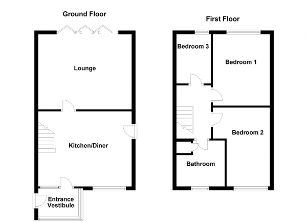 Floor Plan Image for 3 Bedroom Detached House for Sale in South Lane, Netherton, Wakefield