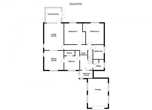 Floor Plan Image for 3 Bedroom Detached Bungalow for Sale in Old Road, Overton, Wakefield