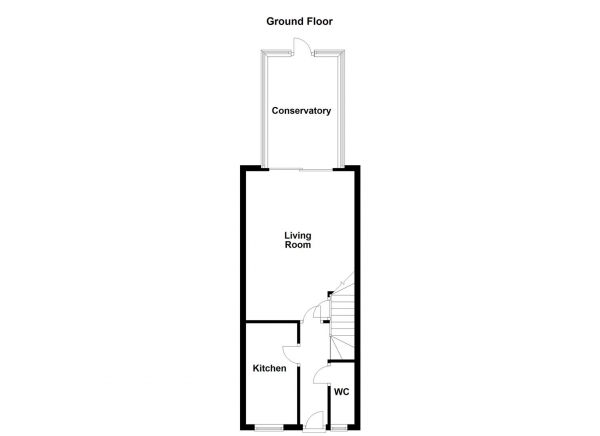 Floor Plan Image for 2 Bedroom Town House for Sale in Berryfield Garth, Ossett