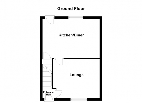 Floor Plan Image for 3 Bedroom Terraced House for Sale in Leeds Road, Dewsbury