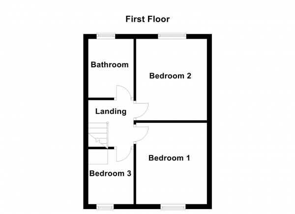 Floor Plan Image for 3 Bedroom Terraced House for Sale in Leeds Road, Dewsbury