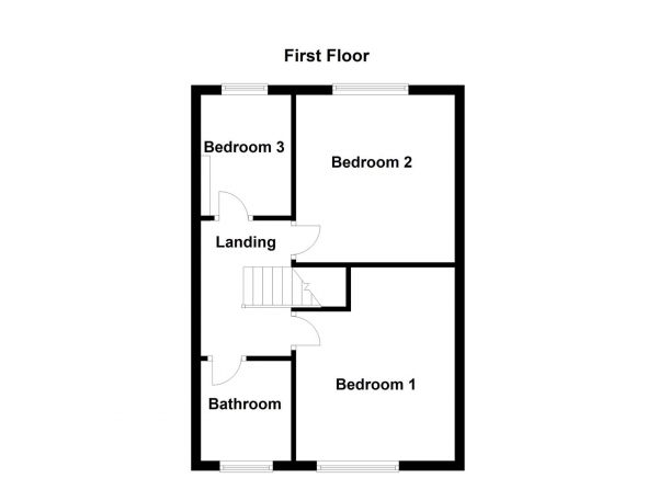 Floor Plan Image for 3 Bedroom Semi-Detached House for Sale in Moor Park Gardens, Dewsbury