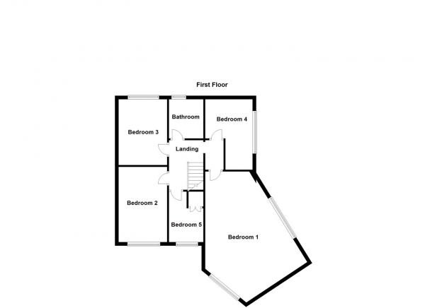 Floor Plan for 5 Bedroom Detached House for Sale in Pinfold Close, Thornhill, Dewsbury, WF12, 0SQ - Offers Over &pound350,000