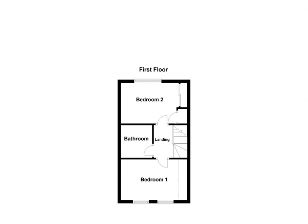 Floor Plan for 2 Bedroom Town House for Sale in Pavilion Court, Dewsbury, WF12, 8RZ - OIRO &pound170,000