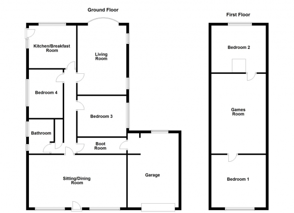 Floor Plan Image for 4 Bedroom Detached House for Sale in Ullswater Road, Dewsbury