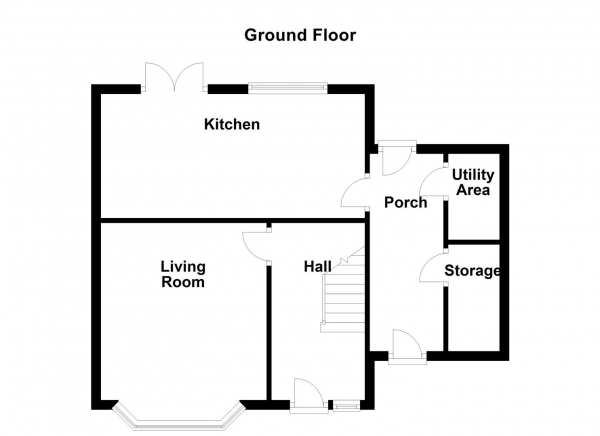 Floor Plan for 2 Bedroom Semi-Detached House for Sale in Princess Lane, Earlsheaton, Dewsbury, WF12, 8HD -  &pound135,000