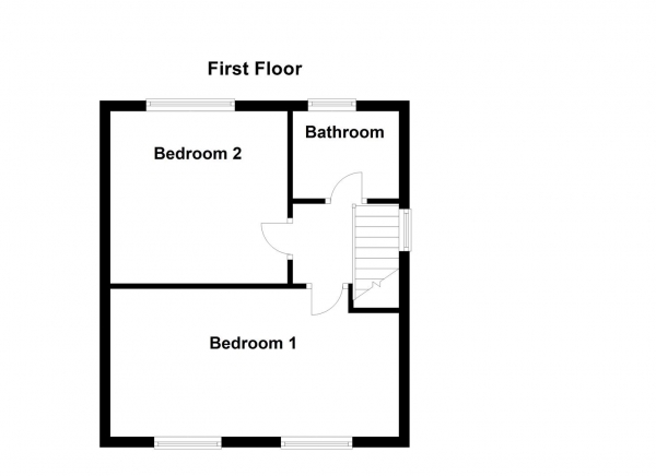 Floor Plan Image for 2 Bedroom Semi-Detached House for Sale in Princess Lane, Earlsheaton, Dewsbury